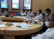 Kapolres Muba bersama Dinas PMD dan Dinas Keshatan Vidcom bersama Kapolda Sumsel