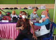 Masyarakat Dan Pemdes Lumpatan II Ramai Mengikuti Vaksin Gratis
