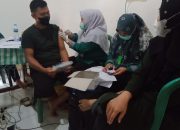 Antusias Masyarakat Babat Ramba Jaya Ikuti vaksinasi Tahap I Dan II