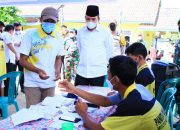 Bersama Forkopimda Pantau Pilkades, Plt Bupati Beni Hernedi Ngantor di Keluang