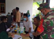 Koramil 0401-04 Dan Pemdes Lubuk Harjo Berikan Pelayanan Vaksin Pada Masyarakat