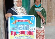 Pemdes Supat Barat Salurkan BLT-DD Periode Desember 2021