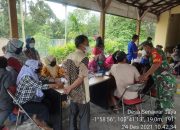 Koramil 0401-04 Monitoring Dan Pengaman Pelaksanaan Vaksin Desa Senawar Jaya