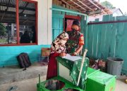 Warga Desa Berlian Jaya Terima Bantuan Tunai untuk Pedagang dari Kodim 0401 Muba