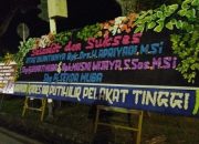 Pemdes Air Putih Ilir Berikan Ucapan Karangan Bunga Atas Dilantiknya PJ Bupati Muba Drs.H.Apriyadi,M.Si 