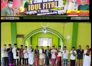 Pemdes Dan Kades Tanjung Raya Melaksanakan Sholat Idul Fitri Bersama Warga Desa