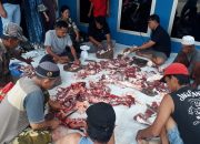 DPD PAN MUBA Bagikan Daging Sapi Qurban
