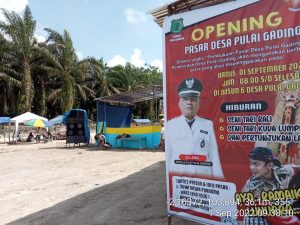 Pemdes Pulai Gading Bersama Dinas Perdagangan Resmikan Pasar Desa