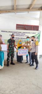 Pemdes Nusa Serasan Salurkan BLT-DD Periode 2022
