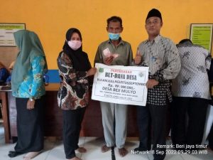 Pemdes Desa Beji Mulyo Bagikan BLT-DD Tahap III Bulan Juli-September 2022