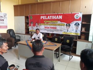 Pemdes Toman Kirim Kader Desa Ikuti Kegiatan Pelatihan Ketahanan Pangan Dalam Rangka Pencegahan Stunting
