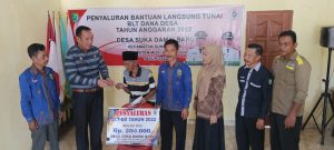 Pemdes Suka Damai Baru Salurkan BLT-DD Tahap III Bulan Juli – September 2022