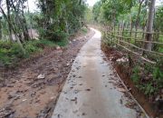 Masyarakat Talang Mandung Bersyukur Dengan Dibangunannya Jalan Setapak