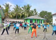 Pemdes Ringin Agung Bersama PKK Desa Adakan Kegiatan Rutinitas Senam Sehat