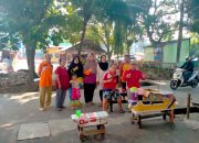 Lurah 24 Ilir Gotong Royong Bersama Warga Rusun Jalin Silahturrahmi