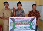 Pemdes Sri Gading Salurkan BLT-DD Tahap III Bulan Juli Dan Agustus 2023 Sebanyak 24 KPM Pada Keluarga Kurang Mampu
