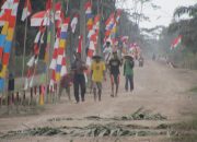 Menyambut Hari Kemerdekaan RI ke 78 Pemdes Bumi Agung Adakan Gotong Royong Bersih Kantor Dan Pasang Umbul-umbul