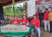 Pemdes Rantau Panjang Dalam Memeriahkan HUT RI Yang Ke 78 Tahun Adakan Kegiatan Jalan Santai Dan Senam Bersama