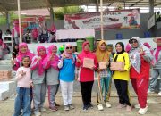 Pemdes Bukit Jaya Dalam Memeriahkan HUT RI Ke 78 Tahun Adakan Kegiatan Jalan Santai Dan Senam Sehat Bersama