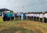 Pengibaran Bendera Merah Putih Desa Bukit Indah Dalam Upacara Memperingati Hut RI Ke-78