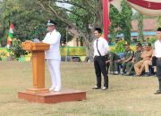 Pengibaran Bendera Merah Putih Desa Beji Mulyo Dalam Rangka Upacara Bendera Memperingati HUT RI Ke-78 Tahun