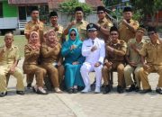 Memperingati HUT RI Ke-78 Pemdes Mulya Jaya Laksanakan Upacara Bendera 17 Agustus