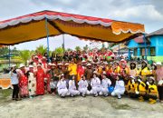 Memeriahkan HUT RI Ke 78 Tahun Pemdes Purwa Agung Adakan Kegiatan Karnaval Ibu-ibu