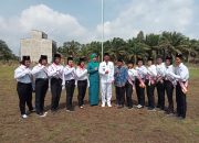 Pengibaran Bendera Merah Putih Di Desa Suka Makmur Dalam Rangka Upacara Bendera Dalam Memperingati HUT RI Ke 78 Tahun