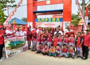 Pemdes Sri Mulyo Dalam Rangka Memeriahkan HUT RI Ke 78 Tahun Adakan Kegiatan Jalan Sehat Dan Senam Bersama