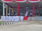 Pengibaran Bendera Merah Putih Di Sinar Tungkal Dalam Rangka Upacara Bendera Dalam Memperingati HUT RI ke 78 Tahun