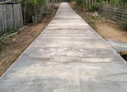 Warga Talang Mandung Ucapkan Terimakasih Pada Pemdes Yang Telah Membangun Jalan Cor Beton