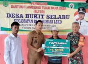 Pemdes Bukit Selabu Salurkan BLT-DD Periode IV Bulan Oktober-Desember 2023 Sebanyak 27 KPM Pada Keluarga Kurang Mampu