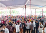 Ir Hj Lucianty SE Disambut Ribuan Warga Simpang Bayat Dan Sekitar Desa