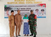 Pemdes Cinta Damai Salurkan BLT-DD Periode IV Bulan Oktober-Desember 2023 Pada 37 KPM Keluarga Kurang Mampu