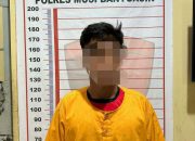 Polsek Keluang berhasil amankan sopir mobil yang terbakar,diduga pengangkut minyak Illegal