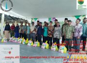 Pemdes Jaya Agung Peringati HUT Desa Ke-33 Tahun Sekaligus Berikan Santunan Kepada Anak Yatim
