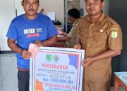 Pemdes Madya Mulya Salurkan BLT-DD Periode III Bulan Juli – September Tahun 2024 Kepada 18 KPM