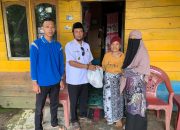 Kades Agung Jaya Berikan Bantuan Sembako Kepada 23 Warga Berstatus Janda Kurang Mampu