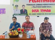 Pemdes Toman Pelatihan SDM Dalam Pengelolaan Ketahanan Pangan