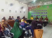 Pemdes Berlian Jaya Menggelar Rapat Musdes Khusus Pembentukan Koperasi Merah Putih