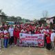 Peserta Jalan Santai Di Desa Beji Mulyo Membludak Dalam Rangka Memeriahkan HUT RI Ke 80 Tahun 2025