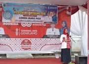 HUT RI Ke 80 Ketua TP-PKK Kecamataan Tungkal Jaya Adakan Lomba Nasi Tumpeng Dan MARS PKK