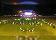 Lagu Juada dan Kota Wisata Olahraga Menggema Oleh Novia Pada Pembukaan Porprov XV Sumsel